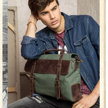 Load image into Gallery viewer, Military Canvas Messenger Bag