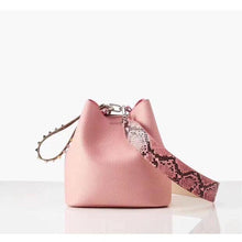 Load image into Gallery viewer, Pink Leopard Strap Bucket Bag