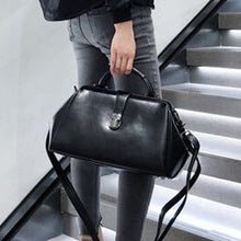 Load image into Gallery viewer, Women's Black Doctor Bag