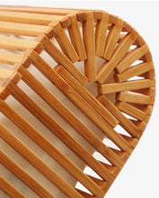 Load image into Gallery viewer, Vintage Woven Bamboo Handbag