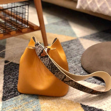 Load image into Gallery viewer, Pink Leopard Strap Bucket Bag