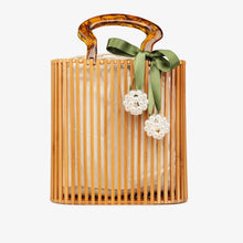 Load image into Gallery viewer, Vintage Woven Bamboo Handbag