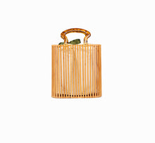 Load image into Gallery viewer, Vintage Woven Bamboo Handbag