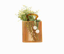 Load image into Gallery viewer, Vintage Woven Bamboo Handbag