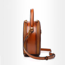 Load image into Gallery viewer, Bee Round Shaped Leather Shoulder Bag