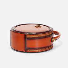 Load image into Gallery viewer, Bee Round Shaped Leather Shoulder Bag
