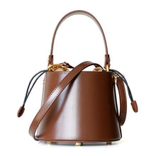 Load image into Gallery viewer, Luxury Leather Mini Bucket Bag