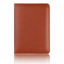 Load image into Gallery viewer, Casual Passport Covers PU Leather Travel Accessories ID Bank Credit Card Bag Documents Passport Holder Wallets