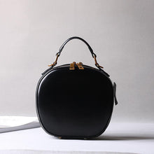 Load image into Gallery viewer, Lusso Leather Crossbody Round Bag