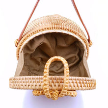 Load image into Gallery viewer, Round Rattan Straw Bag