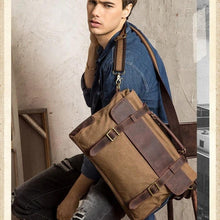 Load image into Gallery viewer, Military Canvas Messenger Bag