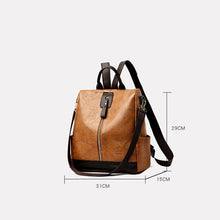 Load image into Gallery viewer, Vintage Leather Travel Backpack