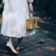 Load image into Gallery viewer, Designer Box Straw Bag