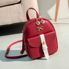 Load image into Gallery viewer, Petite Vegan Leather Backpack