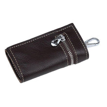 Load image into Gallery viewer, Cowhide Leather Multi-function Key Wallet Housekeeper Key Holders