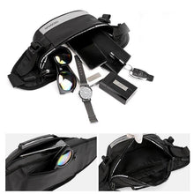Load image into Gallery viewer, Outdoor Anti-Theft Waist Bag Men  Reflective Run Fanny Pack Waterproof Cell Phone Bag Travel Belt Bag