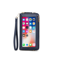Load image into Gallery viewer, Women Touch Screen Wristlet Handbag RFID Protection Small Wallet Purse Crossbody Phone Bag