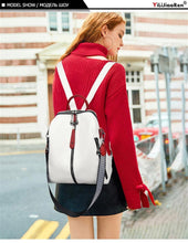 Load image into Gallery viewer, Fashion Women Soft Leather Backpack High Quality Travel Back Pack School Bag