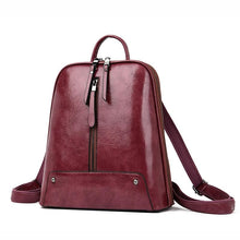 Load image into Gallery viewer, Fashion Large School Bags Women Leather Backpack Travel Shoulder Bag  for Teenage Girl