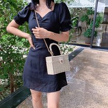 Load image into Gallery viewer, Designer Box Straw Bag