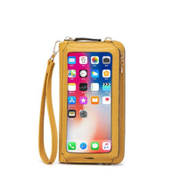 Load image into Gallery viewer, Women Touch Screen Wristlet Handbag RFID Protection Small Wallet Purse Crossbody Phone Bag