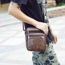 Load image into Gallery viewer, Genuine Leather Satchel Bag