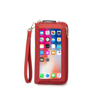 Load image into Gallery viewer, Women Touch Screen Wristlet Handbag RFID Protection Small Wallet Purse Crossbody Phone Bag