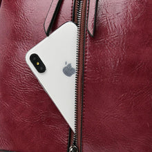 Load image into Gallery viewer, Fashion Large School Bags Women Leather Backpack Travel Shoulder Bag  for Teenage Girl