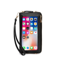 Load image into Gallery viewer, Women Touch Screen Wristlet Handbag RFID Protection Small Wallet Purse Crossbody Phone Bag