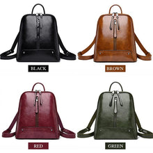 Load image into Gallery viewer, Fashion Large School Bags Women Leather Backpack Travel Shoulder Bag  for Teenage Girl