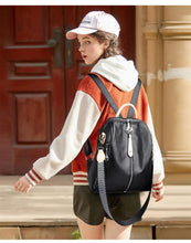 Load image into Gallery viewer, Fashion Women Soft Leather Backpack High Quality Travel Back Pack School Bag