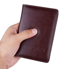 Load image into Gallery viewer, Casual Passport Covers PU Leather Travel Accessories ID Bank Credit Card Bag Documents Passport Holder Wallets