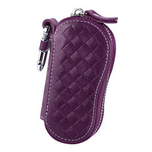 Load image into Gallery viewer, Genuine Leather Keychain Holder Organizer Wallet EDC Case Car Automobie Key Pouch unisex Housekeeper Keys Bag