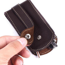 Load image into Gallery viewer, Genuine Leather Keychain Housekeeper Case Wallet EDC Women Hasp Car Key Holder Organizer Bag