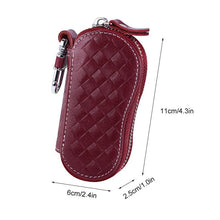 Load image into Gallery viewer, Genuine Leather Keychain Holder Organizer Wallet EDC Case Car Automobie Key Pouch unisex Housekeeper Keys Bag