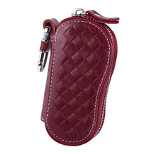 Load image into Gallery viewer, Genuine Leather Keychain Holder Organizer Wallet EDC Case Car Automobie Key Pouch unisex Housekeeper Keys Bag