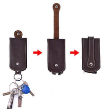Load image into Gallery viewer, Genuine Leather Keychain Housekeeper Case Wallet EDC Women Hasp Car Key Holder Organizer Bag