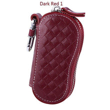 Load image into Gallery viewer, Genuine Leather Keychain Holder Organizer Wallet EDC Case Car Automobie Key Pouch unisex Housekeeper Keys Bag