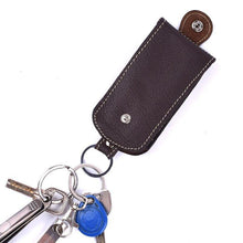 Load image into Gallery viewer, Genuine Leather Keychain Housekeeper Case Wallet EDC Women Hasp Car Key Holder Organizer Bag
