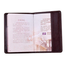 Load image into Gallery viewer, Casual Passport Covers PU Leather Travel Accessories ID Bank Credit Card Bag Documents Passport Holder Wallets