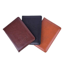 Load image into Gallery viewer, Casual Passport Covers PU Leather Travel Accessories ID Bank Credit Card Bag Documents Passport Holder Wallets