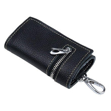 Load image into Gallery viewer, Cowhide Leather Multi-function Key Wallet Housekeeper Key Holders