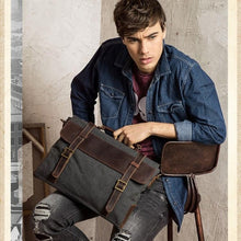 Load image into Gallery viewer, Military Canvas Messenger Bag