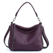 Load image into Gallery viewer, Genuine Leather Bags Women Casual Hobo Handbag Shoulder Crossbody Bag
