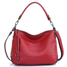 Load image into Gallery viewer, Genuine Leather Bags Women Casual Hobo Handbag Shoulder Crossbody Bag