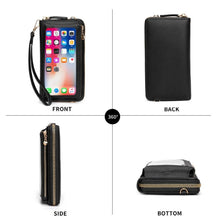 Load image into Gallery viewer, Women Touch Screen Wristlet Handbag RFID Protection Small Wallet Purse Crossbody Phone Bag