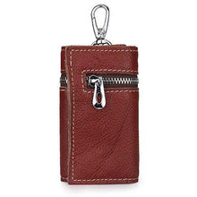 Load image into Gallery viewer, Cowhide Leather Multi-function Key Wallet Housekeeper Key Holders