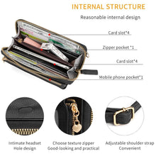 Load image into Gallery viewer, Women Touch Screen Wristlet Handbag RFID Protection Small Wallet Purse Crossbody Phone Bag