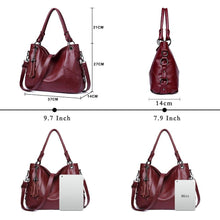 Load image into Gallery viewer, High Quality Soft Leather Tassel Luxury Women Handbags Crossbody Bag Tote Purse
