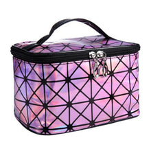 Load image into Gallery viewer, Fashion Laser Travel Make Up Bag Organizer Women Zipper Cosmetic Case Storage Box Portable Makeup Pouch